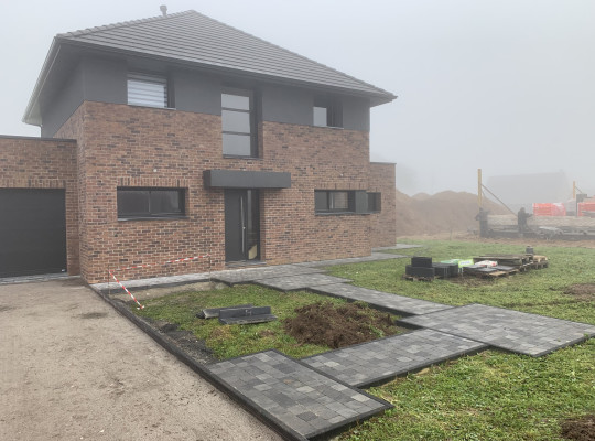 entrée de maison pavage | 