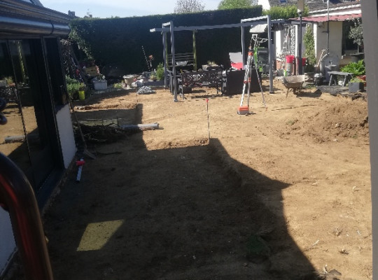 Terrassement avant préparation dallage | 