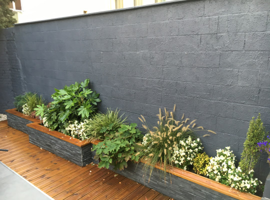 terrasse et habillage muret | 