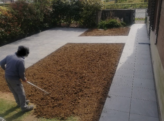 dallage sur plot | 